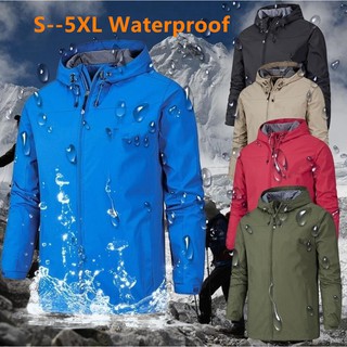 Mens waterproof coat เสื้อแจ็คเก็ตกันลม กันน้ำ สำหรับผู้ชาย