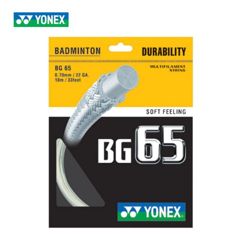 ภาพหน้าปกสินค้าเอ็นแบดมินตัน yonex BG65 and BG65 Titanium badminton string 10m. จากร้าน niky07 บน Shopee