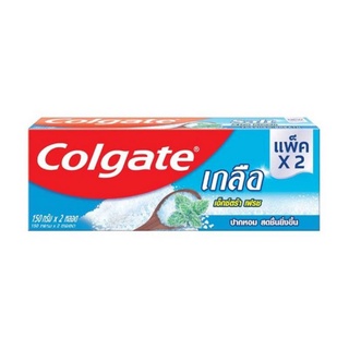 colgate สูตร เกลือ เอ็กซ์ตร้า เฟรช แถมฟรียาสีฟัน 100กรัม