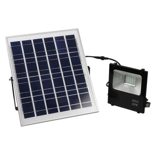 Outside spotlights SOLAR FLOODLIGHT ELEKTRA ELE-SXL20W-DL DAYLIGHT BLACK External lamp Light bulb ไฟสปอทไลท์ภายนอก สปอทไ