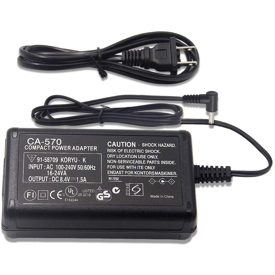 Adaptateur Secteur Pour Appareils Photo Canon - Remplace Votre Chargeur Original - Compatible Avec Nombreux Modèles Canon