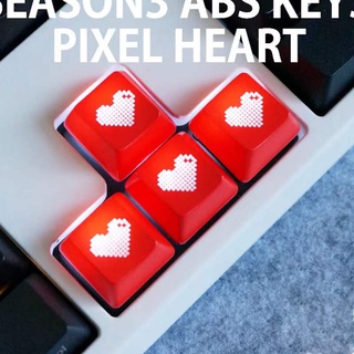 ภาพหน้าปกสินค้าABS PSP keycaps Heart keycap light transmission ปุ่มแต่งคีย์บอร์ดจาก คีย์เเคป ปุ่มกดลูกศร วัสดุ abs ENTER/ESC Keycap สีแดง สีดำ 4 ชิ้น สำหรับ PC คอมพิวเตอร์ โน้ตบุ้ก ที่เกี่ยวข้อง