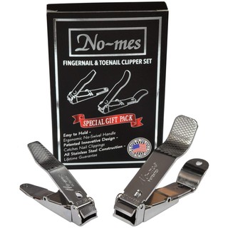 เซ็ตกรรไกรตัดเล็บมือ&amp;เล็บเท้าพร้อมที่เก็บเศษเล็บ No-Mes Fingernail &amp; Toenail Clipper Gift Set MADE IN USA ป้องกันเล็บขบ