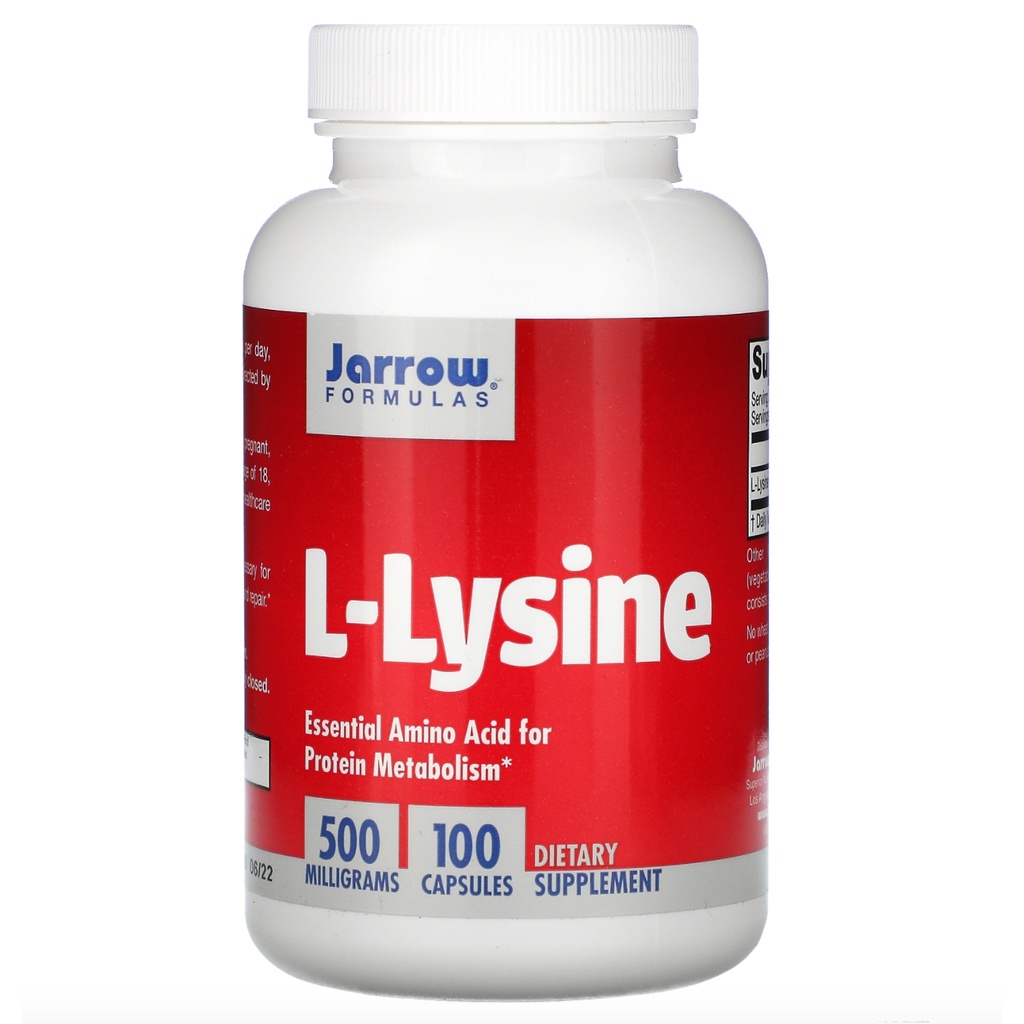 ภาพหน้าปกสินค้าJarrow Formulas, L-Lysine 500 mg 100 Capsules จากร้าน vitaminsale บน Shopee