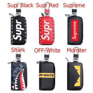 COD กระเป๋าพวงกุญแจ Supreme สำหรับใส่กุญแจ