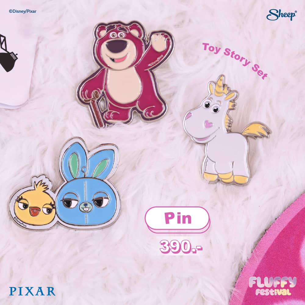 fluffy-festival-collection-pin-เข็มกลัดพรีเมียม-disney-toy-story-monsterinc-เข็มกลัดโลหะเซ็ท-ลิขสิทธิ์แท้จาก-disney