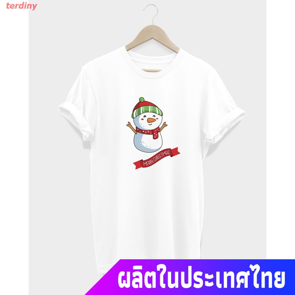 terdiny-เสื้อยืดแขนสั้น-เสื้อยืด-merry-christmas-เมอรี่คริสต์มาส-sports-t-shirt