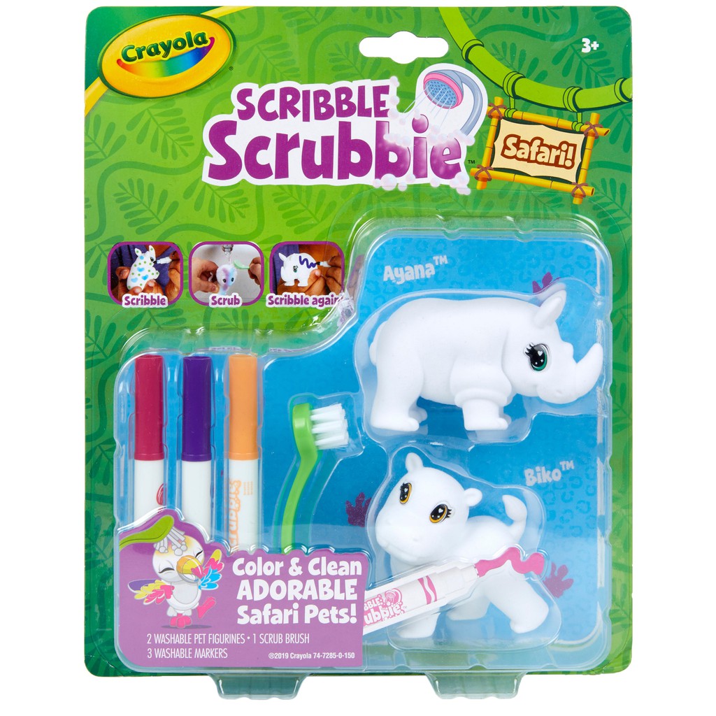 crayola-scribble-scrubbie-safari-rhino-amp-hippo-ชุดระบายสีสัตว์ป่าแรดและฮิปโป