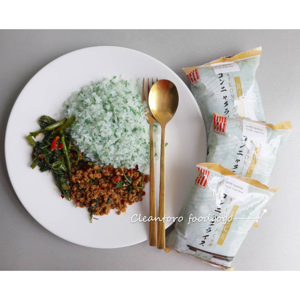 ชุด-x6-สินค้าบุกข้าวมรกต-moku-บุกเพื่อสุขภาพ-konjac-green-rice-ขนาด160