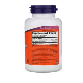 ภาพขนาดย่อของภาพหน้าปกสินค้าNow Foods, Glucosamine & MSM, Vegetarian, 120 Vcaps จากร้าน vitaminsale บน Shopee ภาพที่ 1