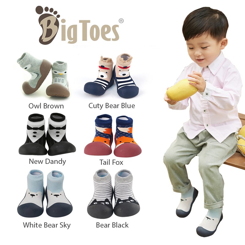 ภาพหน้าปกสินค้าBigtoes รองเท้าหัดเดิน  รองเท้าถุงเท้า รองเท้าเด็ก Made in Korea