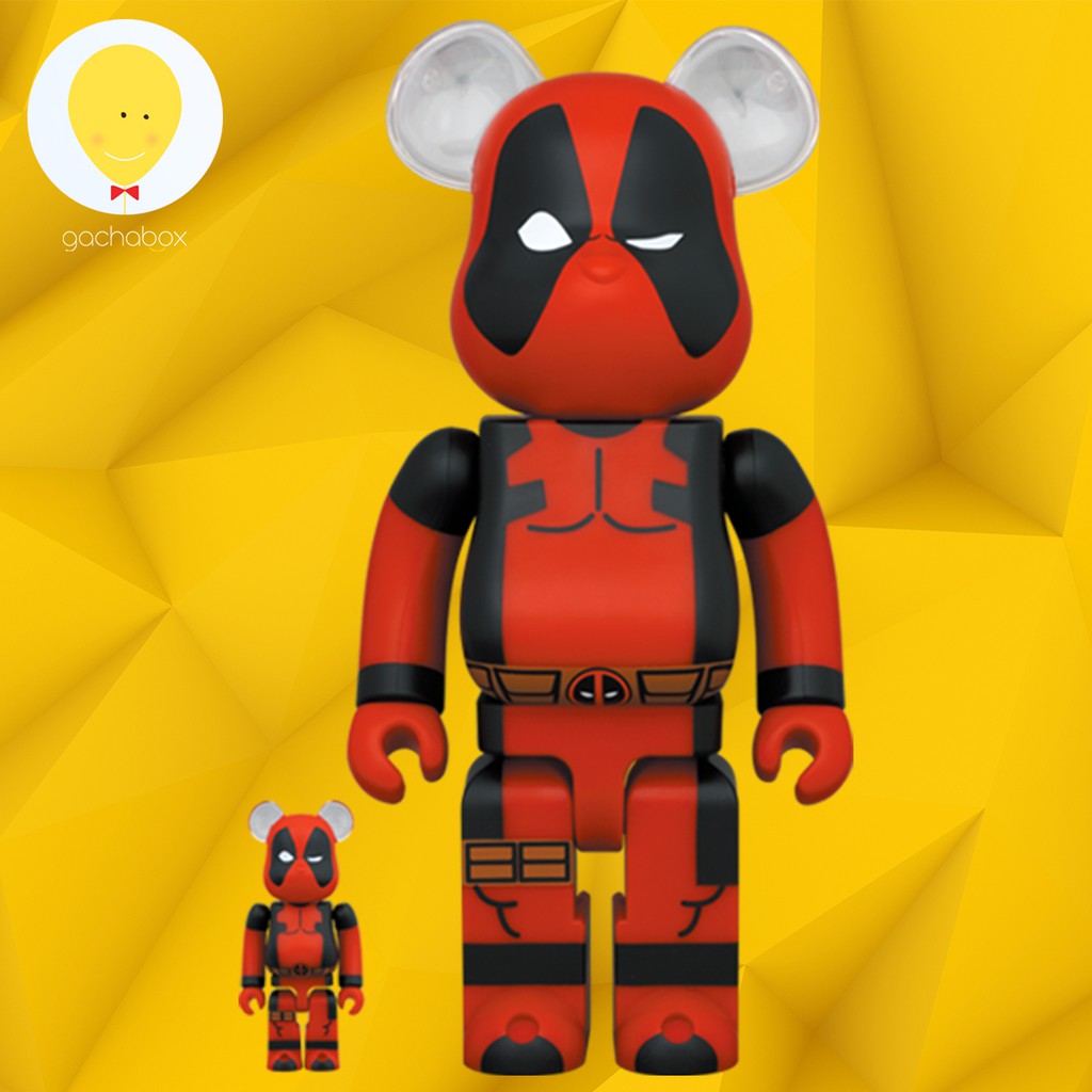 gachabox Bearbrick Deadpool 100%+400% แบร์บริค พร้อมส่ง ของแท้ Be ...