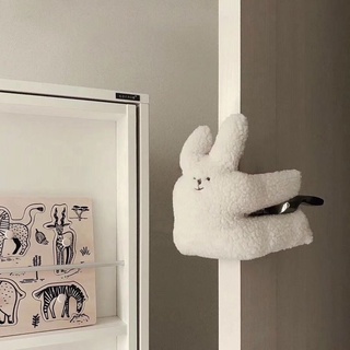Ins Style มือจับประตู ป้องกันการบีบ เพื่อความปลอดภัย ลายตุ๊กตาหมี กระต่ายน่ารัก สไตล์เกาหลี สําหรับเด็ก