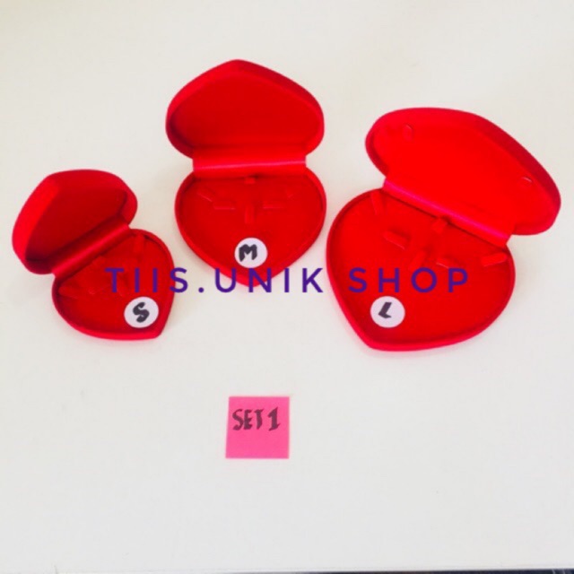 กล่องใส่เครื่องประดับ-set-1-กำมะหยี่-สีแดง-แดง-ขนาด-s-m-l-รวม-3-ชิ้น-หรือจะซื้อชิ้นเดียว-size-s-m-l-ได้-มีสต๊อก-พร้อมส่ง