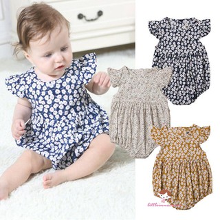LZP-Newborn Toddler Girls Floral  Jumpsuit Outfits Clothes  0-24 M*