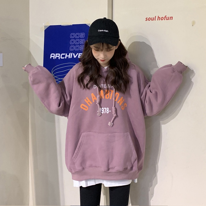 11-11-เสื้อแขนยาว-มีฮู้ด-พิมพ์ลายตัวอักษรภาษาอังกฤษ-สไตล์เกาหลี-แฟชั่น-สำหรับผู้หญิง