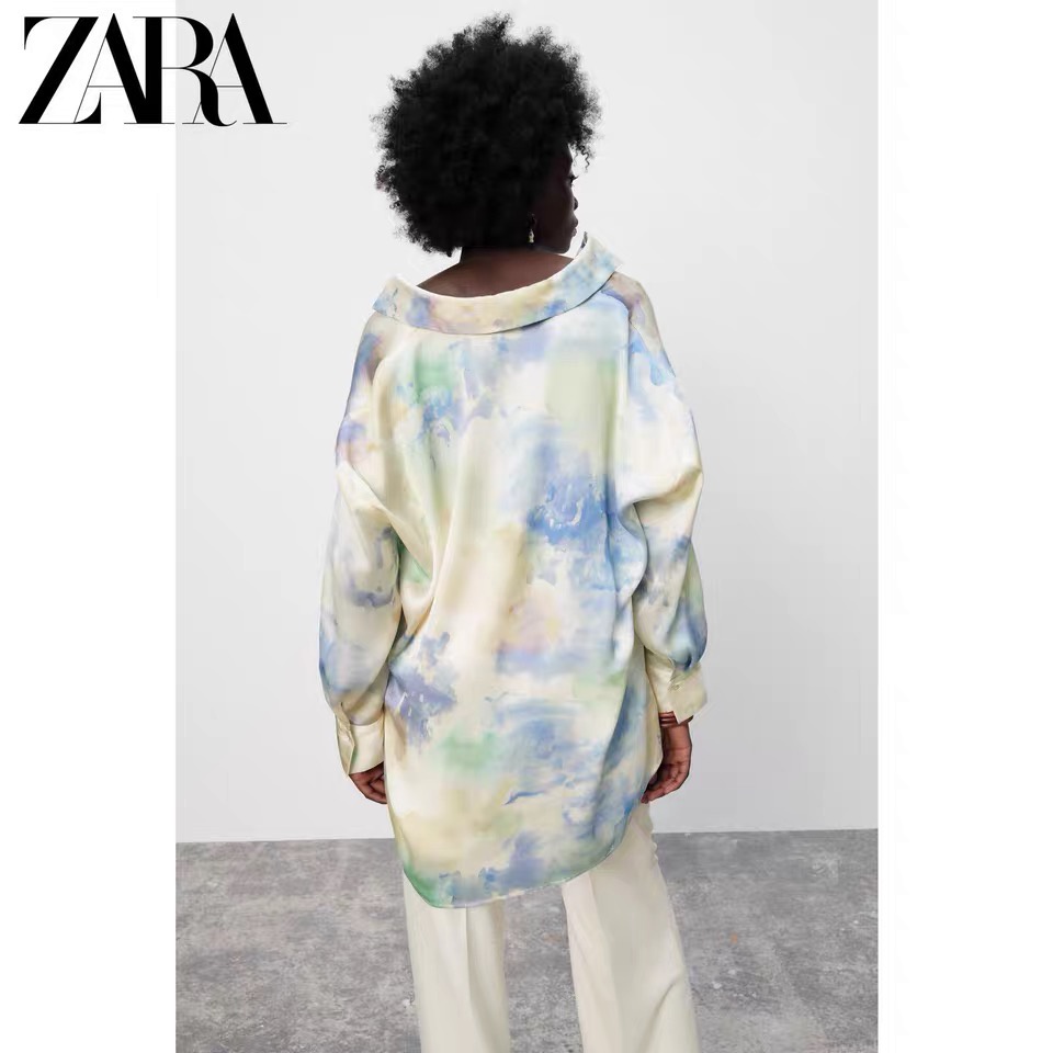 zara-เสื้อเชิ้ต-ผ้าซาติน-ผ้าไหม-ทรงหลวม