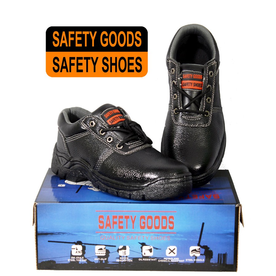 ภาพหน้าปกสินค้ารองเท้าเซฟตี้ SAFETY GOODS 003 หัวเหล็ก พื้นเสริมแผ่นเหล็ก จากร้าน safetygoods บน Shopee