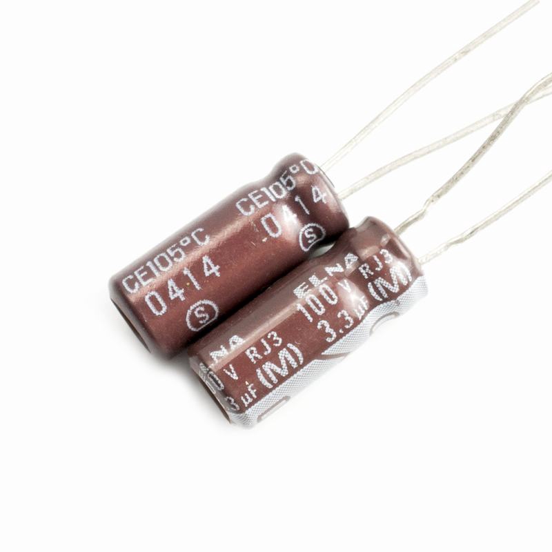 สต็อกพร้อม* 10 ชิ้น,ELNA RJ3 100V 3.3uf Electrolytic capacitors 105°ซี ...