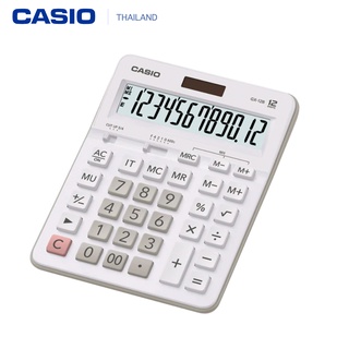 สินค้า Casio เครื่องคิดเลข รุ่น GX-12B-WE 12 digit (รับประกัน CMG 2 ปี) ขนาดใหญ่ สีขาว เหมาะสำหรับใช้งานทั่วไป GX12 GX12B
