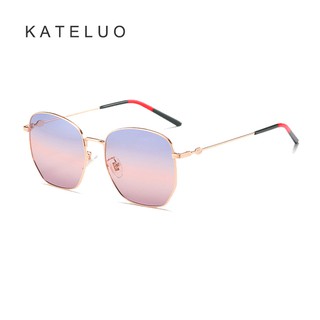 สินค้า Kateluo 9866 แว่นกันแดด ทรงสี่เหลี่ยม ขนาดใหญ่ สําหรับผู้หญิง