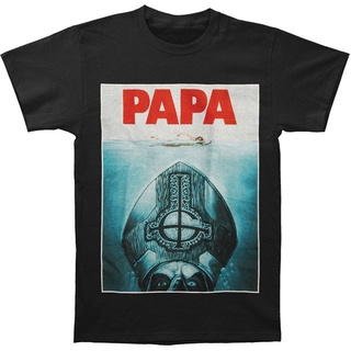 Ghost PAPA EMERITUS II - PAPA JAWS - เสื้อยืดวงโลหะ ใหม่ ของแท้ 100% ของขวัญ Copa Do Mundo Futebol