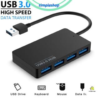 สินค้า ฮับ USB 3.0 ความเร็วสูงภายนอก 4 พอร์ตตัวแยกอะแดปเตอร์ USB Expander สำหรับแล็ปท็อปพีซี