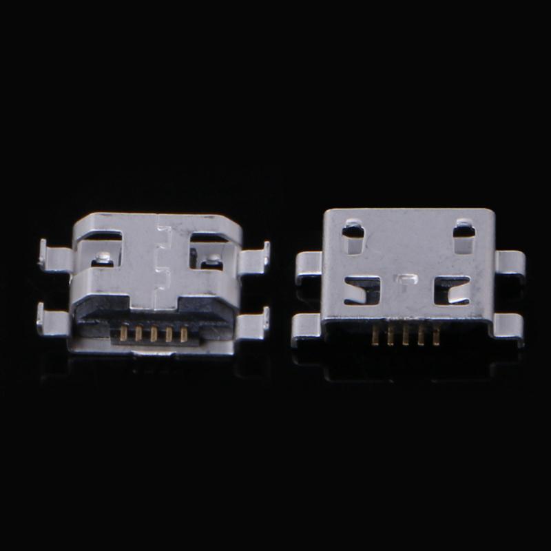 cre 10 ชิ้น type b micro usb 5 pin female อะแดปเตอร์ปลั๊กเสียบชาร์จ