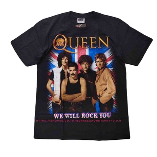 ✹❍﹉เสื้อวง Queen T-Shirt Rock เสื้อยืดวงร็อค Queen vintage