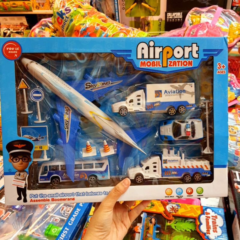 ชุดของเล่นเครื่องบิน-ชุดสนามบิน-ชุดยานพาหนะเล่น-ของเล่นแผง-หลากหลายแบบให้เลือก