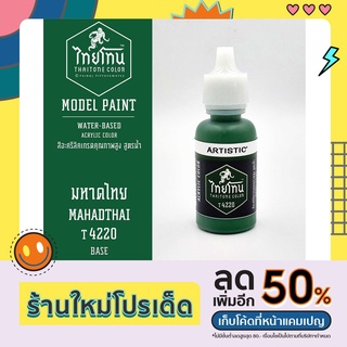 สีโมเดลไทยโทน:เนื้อด้าน:มหาดไทย: MAHADTHAI:T4220:ThaiTone Model Paint:Matte:ขนาด 20ml.by ARTISTIC