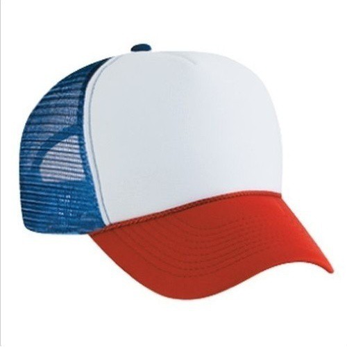 หมวกกันฝุ่นสีแดงสีขาวสีฟ้า-80s