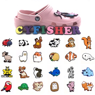 จี้รูปการ์ตูนสัตว์น่ารัก สําหรับตกแต่งรองเท้า Crocs Clogs DIY