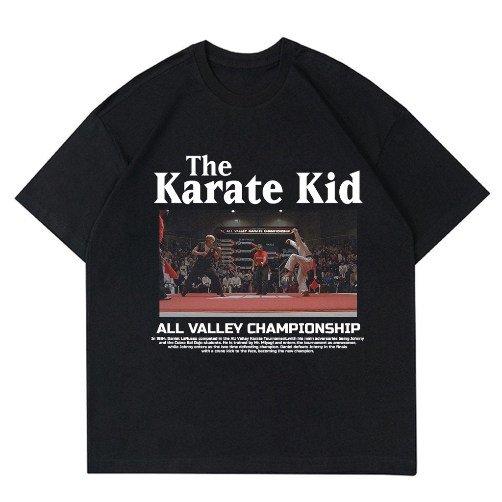 เสื้อยืดสีดำอินเทรนด์เสื้อยืด-the-karate-kid-all-valley-สําหรับเด็ก-เสื้อยืด-พิมพ์ลายภาพยนตร์-vintage-1984-สําหรับเด