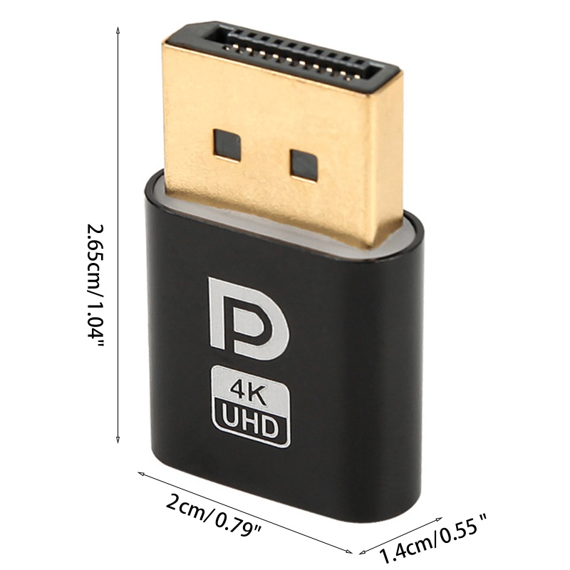 doublebuy-dp-display-port-dummy-plug-4k-headless-ghost-emulator-connector-edid-สําหรับพีซี