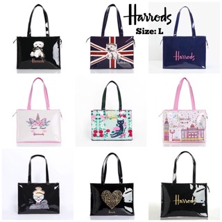 ภาพหน้าปกสินค้า[🇹🇭พร้อมส่ง] 🔥กระเป๋า Harrods Shopper Bag ไซส์ใหญ่ ทรงนอน มีซิป ใส่โน๊ตบุ๊คได้ งาน 1:1 ที่เกี่ยวข้อง