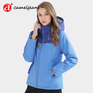 ภาพหน้าปกสินค้าCameljeans เสื้อแจ็กเก็ต กันน้ํา กันลม ฤดูใบไม้ร่วง และฤดูหนาว สําหรับผู้หญิง ที่เกี่ยวข้อง