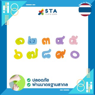 อักษรลอยน้ำ ๐-๙  ของเล่นเสริมพัฒนาการ สื่อการเรียนการสอน