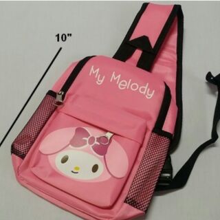 เป้สะพายเฉียง กระเป๋าคาดอก Shoulder bag ลาย มายเมโลดี้ mymelody ขนาด 6x10x3 นิ้ว