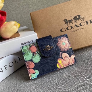 COACH C8325 ACCORDION CARD CASE WITH DREAMY LAND FLORAL PRINT