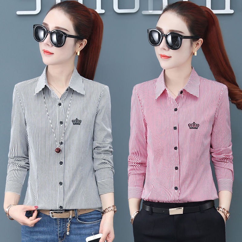 เสื้อเชิ้ตแขนสั้นลายสก๊อตผู้หญิงฤดูร้อนปี-2021-ใหม่-plus-ขนาดผู้หญิงแขนสั้น-bottoming-ผู้หญิงเสื้อด้านบนเสื้อผ้าผู้หญิง