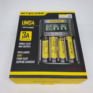 Nitecore เครื่องชาร์จ รุ่นUMS4 ของแท้ เช็คโค๊ดได้