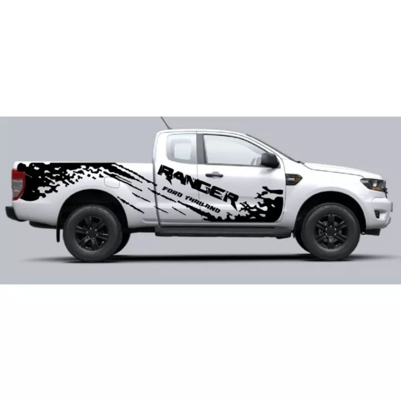 sticker-ford-ranger-สติ๊กเกอร์แต่งรถ-ford-ranger-สติ๊กเกอร์ลายสาดโคลนfordสติ๊กเกอร์รถกระบะford-ranger-ชุดนี้ติดได้รอบคัน