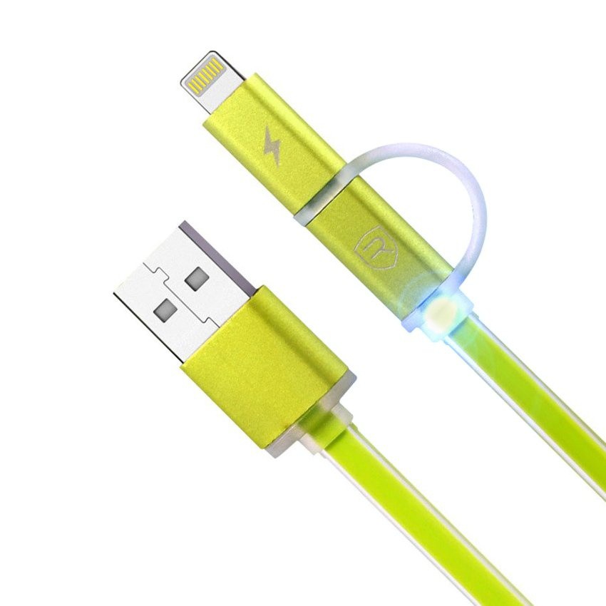 Remax Aurora Data Line High Speed 1000 mm. (สีเขียว) Shopee Thailand