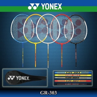 Yonex Gr303 ไม้แบดมินตัน ของแท้ และที่ครอบโบนัส และที่จับ สําหรับผู้ใหญ่ และเด็ก