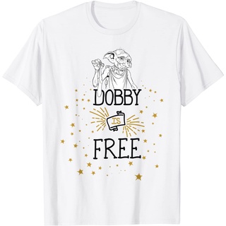 เสื้อยืด พิมพ์ลาย Harry Potter Dobby Is Free