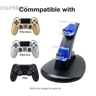 Cou แท่นชาร์จจอยสติ๊กแบบ Dual Usb สําหรับ Ps4