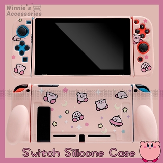 ภาพหน้าปกสินค้าSwitch Full ฝาครอบป้องกัน Kirby Case สำหรับ Nintendo Switch Cartoon เคสซิลิโคน Soft TPU Hand Grip Cover ซึ่งคุณอาจชอบราคาและรีวิวของสินค้านี้