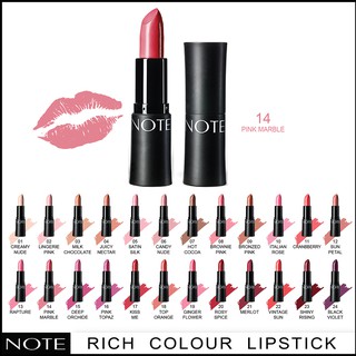 NOTE COSMETICS ULTRA RICH COLOR LIPSTICK 14 PINK MARBLE