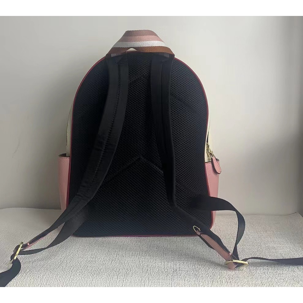 outlet-court-backpack-with-stripe-heart-motif-ca246-กระเป๋าเป้สะพายหลัง-coac-h-แท้-กระเป๋าผู้หญิง